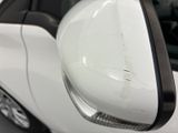 a close up of a car ' s side view mirror