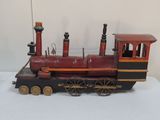 a toy train that is sitting on a table