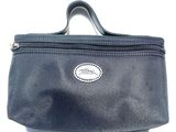 an image of a black purse on a white background