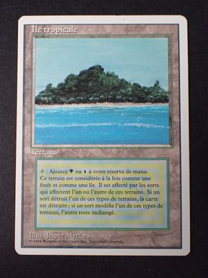 un gros plan sur une carte avec, en arrière-plan, l'image d'une petite île