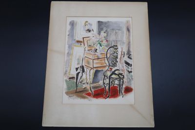 André Dignimont (1891-1965) La table à ouvrage 1946 Reproduc…