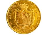 l'image d'une pièce d'or sur laquelle figurent des armoiries