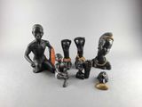 a group of figurines that are sitting on a table