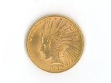 a gold coin with an indian head on it