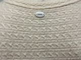 a close up of a white sweater on a mannequin mannequin mannequin mannequin mannequin mannequin mannequin manne