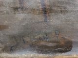 an image of a close up of a painting of a person on a horse