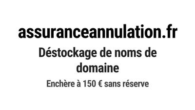 Nom de domaine assuranceannulation.
