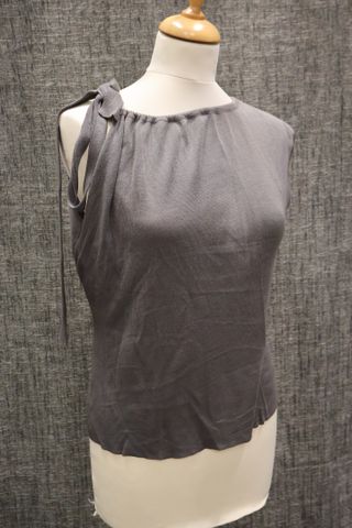 Guy LAROCHE Collection : top en synthétique gris taille 38/40