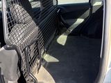a car that has a dog in the back seat of it