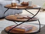 an image of a coffee table with two shelves on it