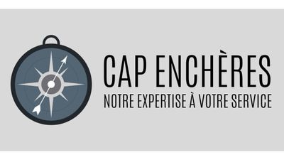 the logo for cap encheres, a north expertise votre service