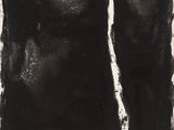 un dessin en noir et blanc représentant deux carrés de peinture noire