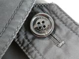 a button that is on the back of a jacket