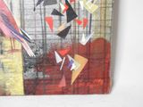 a picture of a painting of a bird on the wall