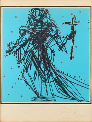 Salvador DALI (1904-1989). Planche de la série des Chevalier…