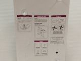 packaging of a white box containing instructions for a plane
