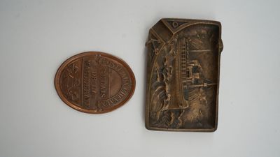 Une plaque de métier "Poste aux chevaux Relais de MAILLERAYE… - Photo 1