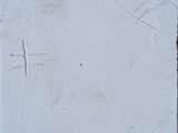 concrete wall with white paint and a black border with a square shape