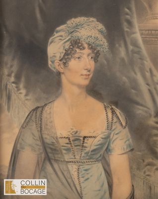 John DOWNMAN (1750-1824) Jeune pensive