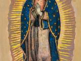 an image of a painting of the virgin mary of guadalupe