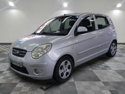 la photo d'une petite voiture argentée garée dans un garage