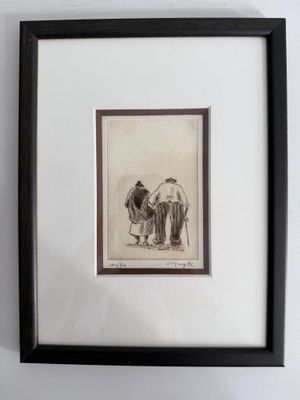 l'image d'un dessin représentant un homme et une femme debout l'un à côté de l'autre