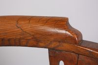 fauteuil d'angle anglais à dossier ajouré, en chêne, d'époqu… (photo 6)