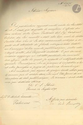 RELIGION. Recueil d’environ 45 lettres et documents adressés…