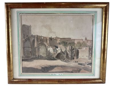 Antoine ROUX (attribué à), XVIIIe, "Ruines"