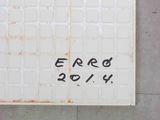 a picture of a sign on the floor that says ered