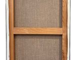 a painting of a wooden frame with a picture on it