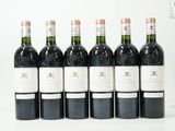 six bouteilles de vin alignées sur une table