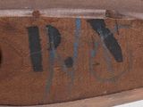 a close up of a piece of luggage with graffiti on it
