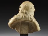 a marble bust of a bearded man on a pedestal