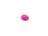a pink object on a white surface with a white background
