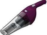 un gros plan d'un aspirateur violet sur fond blanc
