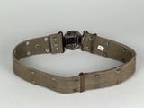 an image of a belt with a metal buckle on a white background