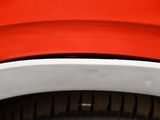 a close up view of a red and white fire hydrant