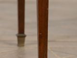 a close up view of the legs of a wooden table