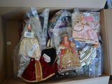 a box full of dolls and other items that are in it