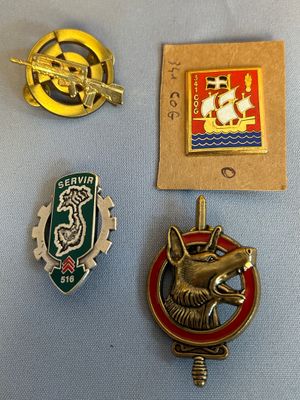 lot de 4 médailles militaires Train
