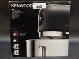 packaging of a kenwood 400 blender sitting on top of a table