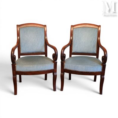 two wooden chairs with blue upholstered upholstered upholstered upholstered upholstered upholstered upholstered upholstered upholstered