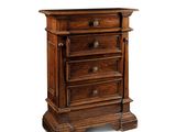 image d'une commode en bois sur fond blanc