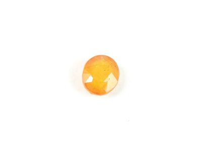 an orange oplite gems on a white background