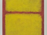 an image of a yellow and red painting on a white background