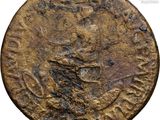 an old coin with a picture of a man on it