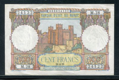 le recto d'un billet de banque sur lequel figure l'image d'un château