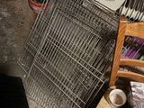 a pile of junk on the ground next to a chair
