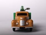 a toy truck that is sitting on a table